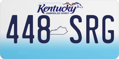 KY license plate 448SRG