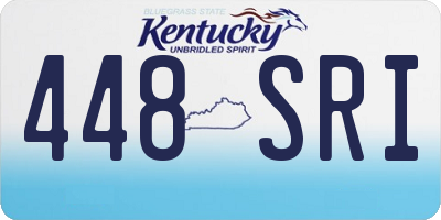 KY license plate 448SRI