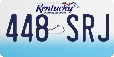 KY license plate 448SRJ