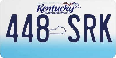 KY license plate 448SRK