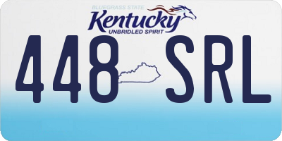 KY license plate 448SRL