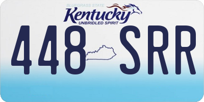 KY license plate 448SRR