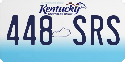KY license plate 448SRS