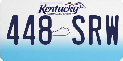 KY license plate 448SRW