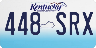 KY license plate 448SRX
