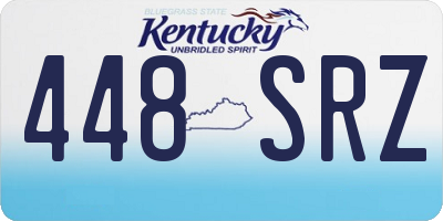 KY license plate 448SRZ