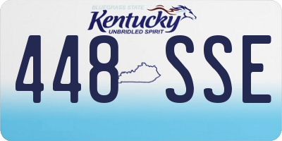 KY license plate 448SSE