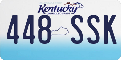 KY license plate 448SSK