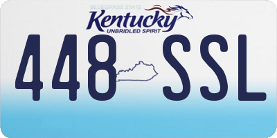 KY license plate 448SSL