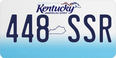 KY license plate 448SSR