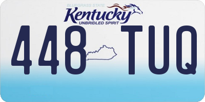 KY license plate 448TUQ
