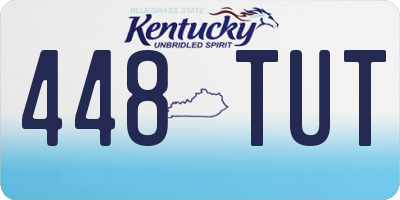 KY license plate 448TUT