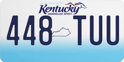 KY license plate 448TUU