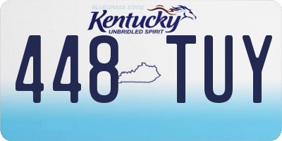 KY license plate 448TUY