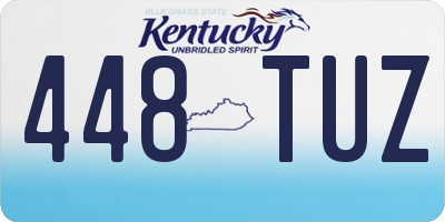 KY license plate 448TUZ