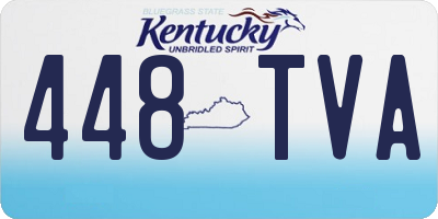 KY license plate 448TVA