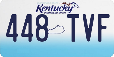 KY license plate 448TVF
