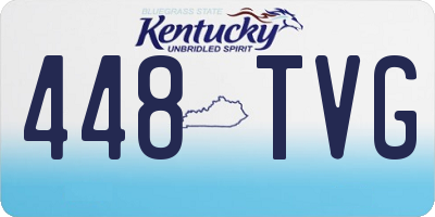 KY license plate 448TVG