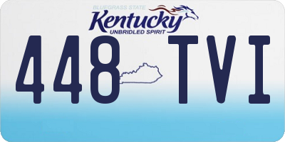 KY license plate 448TVI