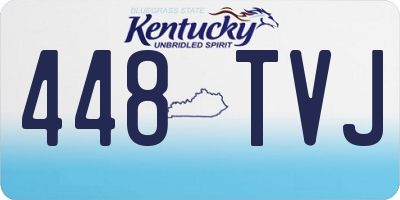 KY license plate 448TVJ