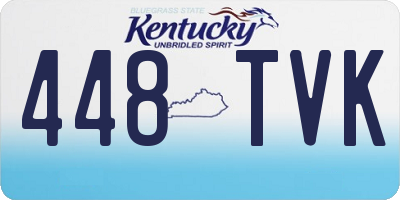 KY license plate 448TVK