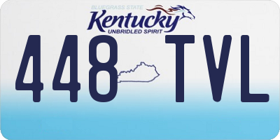 KY license plate 448TVL