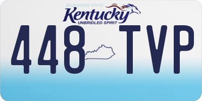 KY license plate 448TVP