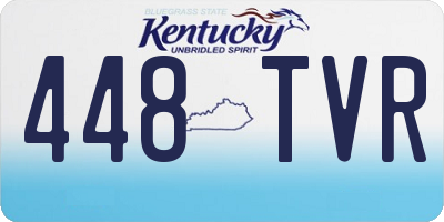 KY license plate 448TVR