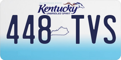 KY license plate 448TVS