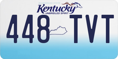 KY license plate 448TVT