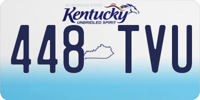 KY license plate 448TVU