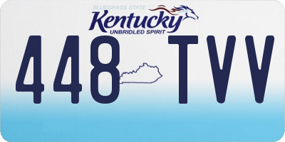 KY license plate 448TVV