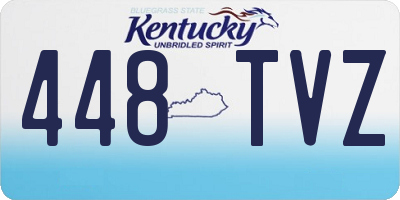 KY license plate 448TVZ