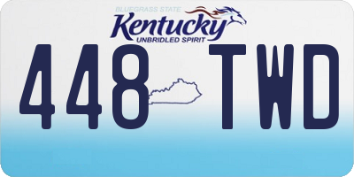 KY license plate 448TWD