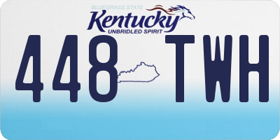 KY license plate 448TWH
