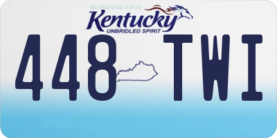 KY license plate 448TWI