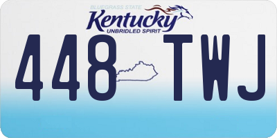 KY license plate 448TWJ