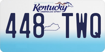 KY license plate 448TWQ