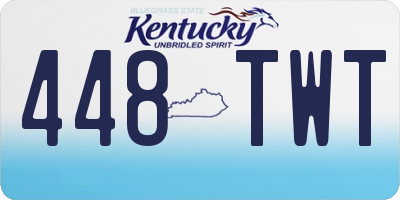 KY license plate 448TWT