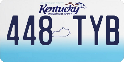 KY license plate 448TYB