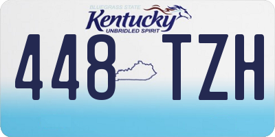 KY license plate 448TZH