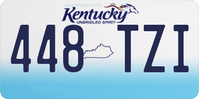 KY license plate 448TZI