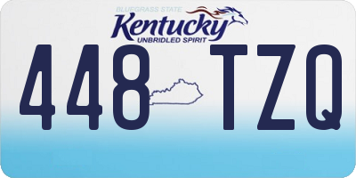 KY license plate 448TZQ