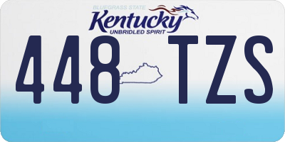 KY license plate 448TZS