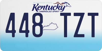 KY license plate 448TZT