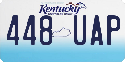 KY license plate 448UAP