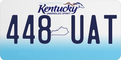 KY license plate 448UAT