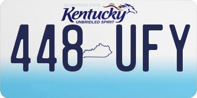 KY license plate 448UFY