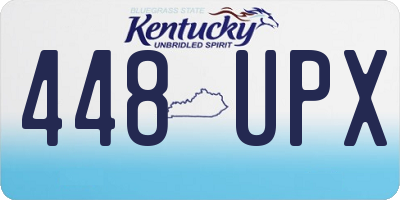 KY license plate 448UPX
