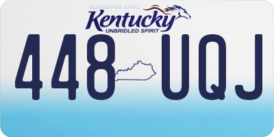 KY license plate 448UQJ